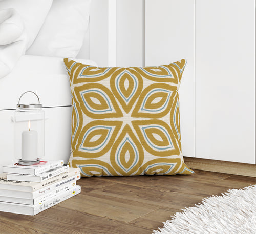 GEO LILY GOLD Accent Pillow By Kavka Designs