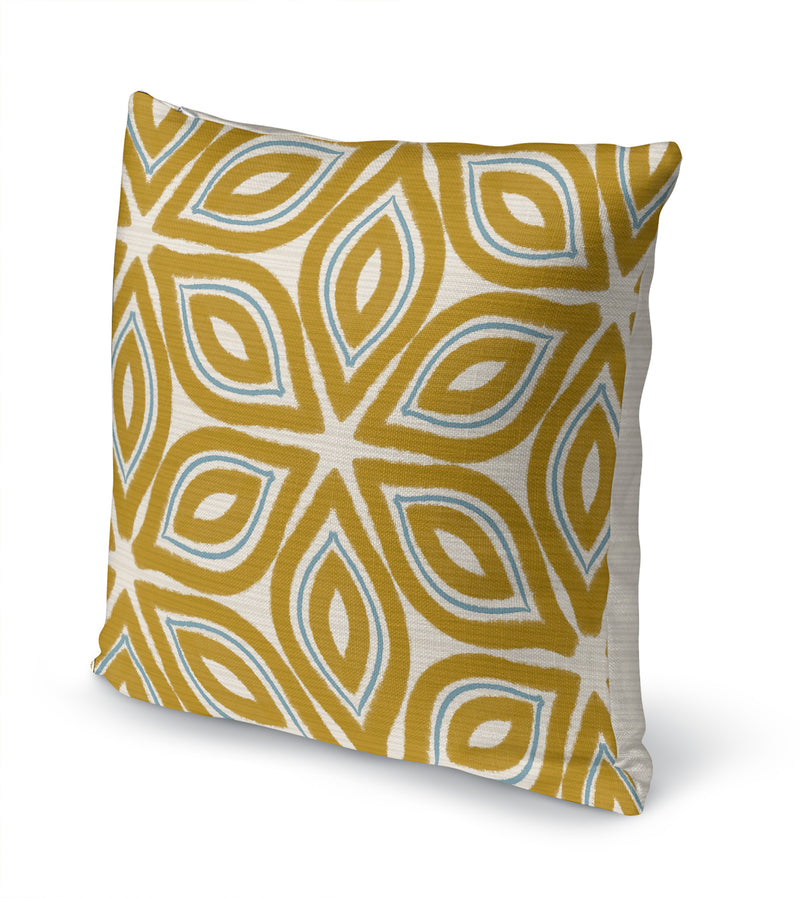 GEO LILY GOLD Accent Pillow By Kavka Designs