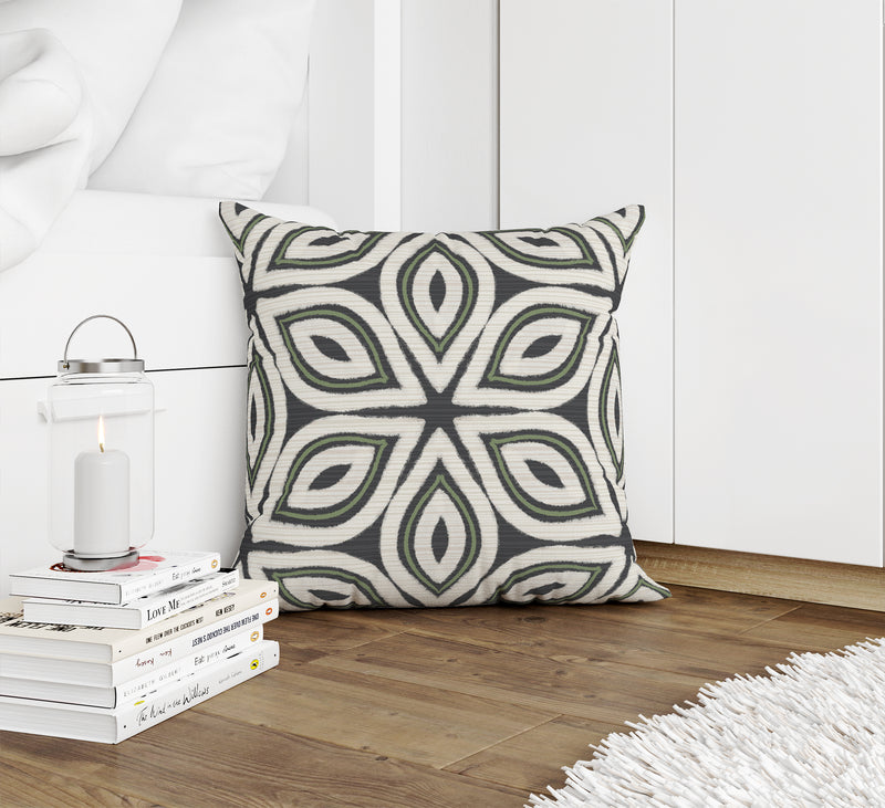 GEO LILY MIDNIGHT PILLOW Accent Pillow By Kavka Designs