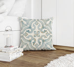 WATERCOLOR TILE OCEAN Accent Pillow By Kavka Designs