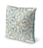 WATERCOLOR TILE OCEAN Accent Pillow By Kavka Designs