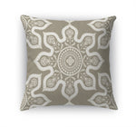 MULTI MANDELA TAUPE BOLD Accent Pillow By Kavka Designs