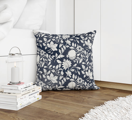 POMEGRANATE NAVY LG Accent Pillow By Kavka Designs