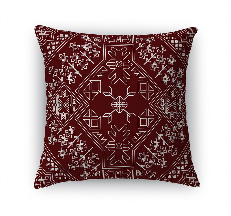 BAYBAR BURGUNDY Accent Pillow By Kavka Designs