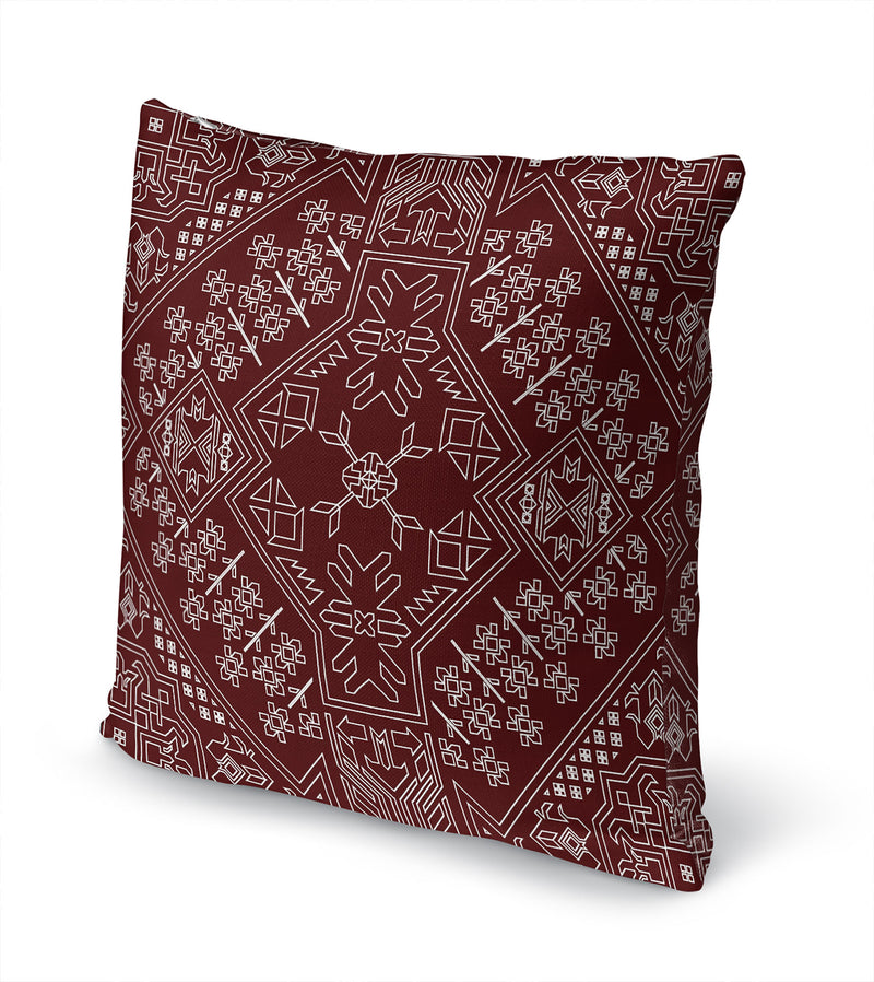 BAYBAR BURGUNDY Accent Pillow By Kavka Designs