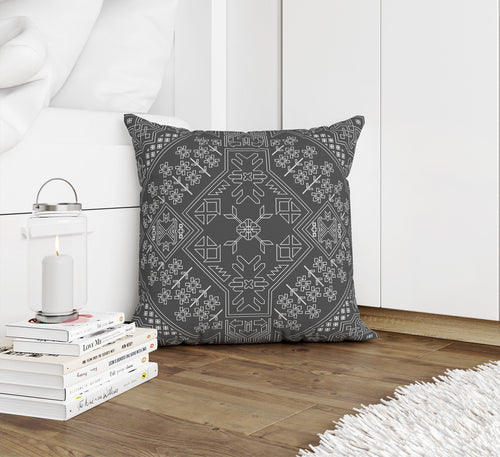 BAYBAR CHARCOAL Accent Pillow By Kavka Designs