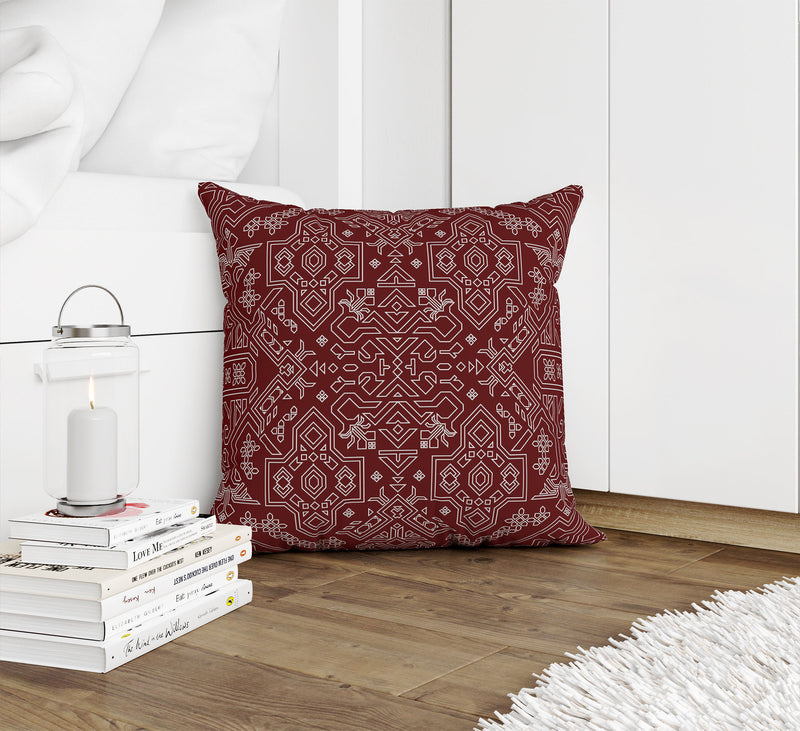 MAMLUK BURGUNDY Accent Pillow By Kavka Designs