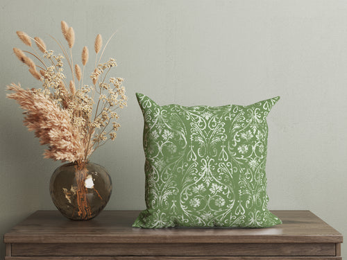 MOD DAMASK GRASS Accent Pillow By Kavka Designs