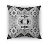 ABADEH CHARCOAL AND WHITE Accent Pillow By Kavka Designs