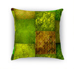 ECLECTIC BOHEMIAN PATCHWORK CILANTRO Accent Pillow By Kavka Designs