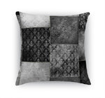 ECLECTIC BOHEMIAN PATCHWORK DARK GREY Accent Pillow By Kavka Designs