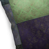 ECLECTIC BOHEMIAN PATCHWORK GREEN AND PURPLE Accent Pillow By Kavka Designs