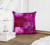 ECLECTIC BOHEMIAN PATCHWORK MAGENTA Accent Pillow By Kavka Designs