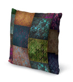 ECLECTIC BOHEMIAN PATCHWORK MULTI BOHO Accent Pillow By Kavka Designs