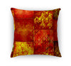 ECLECTIC BOHEMIAN PATCHWORK RED GOLD Accent Pillow By Kavka Designs