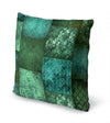 ECLECTIC BOHEMIAN PATCHWORK SAGE AND TEAL Accent Pillow By Kavka Designs