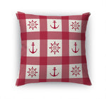 ANCHOR GALORE RED Accent Pillow By Kavka Designs