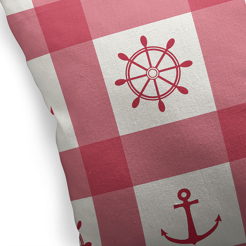 ANCHOR GALORE RED Accent Pillow By Kavka Designs