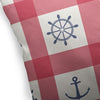 ANCHOR GALORE RED AND BLUE Accent Pillow By Kavka Designs