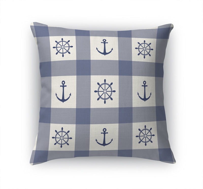 ANCHOR GALORE BLUE Accent Pillow By Kavka Designs