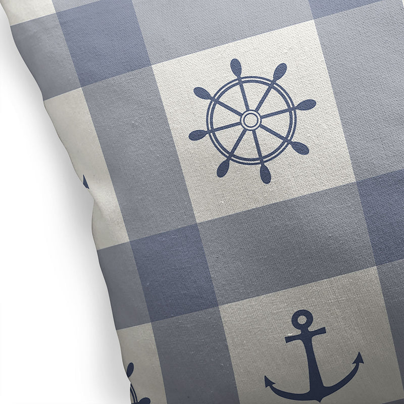 ANCHOR GALORE BLUE Accent Pillow By Kavka Designs