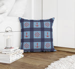 ANCHOR GALORE LIGHT BLUE AND RED Accent Pillow By Kavka Designs