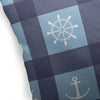 ANCHOR GALORE NAVY AND LIGHT BLUE Accent Pillow By Kavka Designs