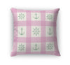 ANCHOR GALORE PINK AND MINT Accent Pillow By Kavka Designs