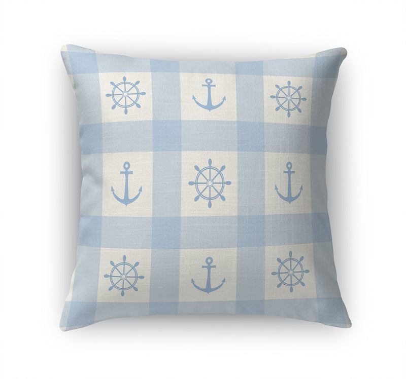 ANCHOR GALORE LIGHT BLUE Accent Pillow By Kavka Designs