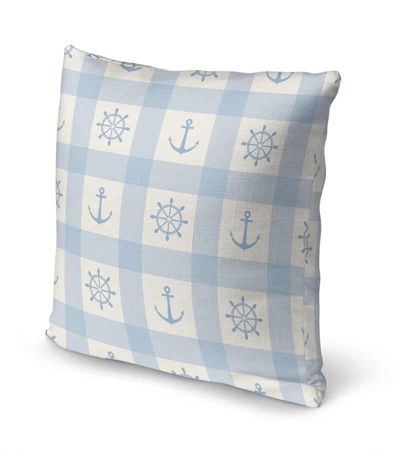 ANCHOR GALORE LIGHT BLUE Accent Pillow By Kavka Designs