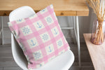 ANCHOR GALORE PINK AND LIGHT BLUE Accent Pillow By Kavka Designs