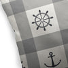 ANCHOR GALORE GREY Accent Pillow By Kavka Designs