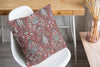 KIRMAN CORAL RED Accent Pillow By Kavka Designs