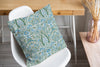 KIRMAN BLUE AND GREEN REVERSED Accent Pillow By Kavka Designs