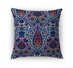 KIRMAN BLUE AND ORANGE Accent Pillow By Kavka Designs