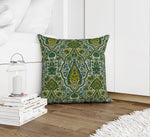 KIRMAN GREEN AND YELLOW Accent Pillow By Kavka Designs