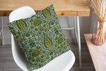 KIRMAN GREEN AND YELLOW Accent Pillow By Kavka Designs