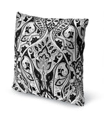 MAHAL CHARCOAL AND WHITE Accent Pillow By Kavka Designs