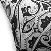 MAHAL CHARCOAL AND WHITE Accent Pillow By Kavka Designs