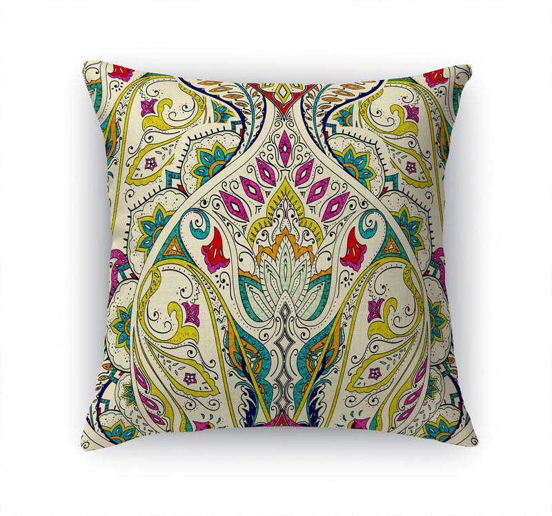 MAHAL IVORY MULTI Accent Pillow By Kavka Designs