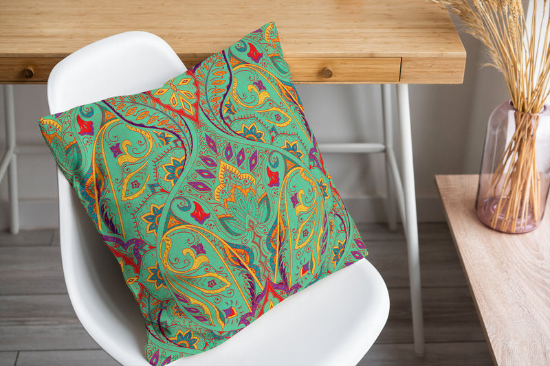 MAHAL AQUA Accent Pillow By Kavka Designs