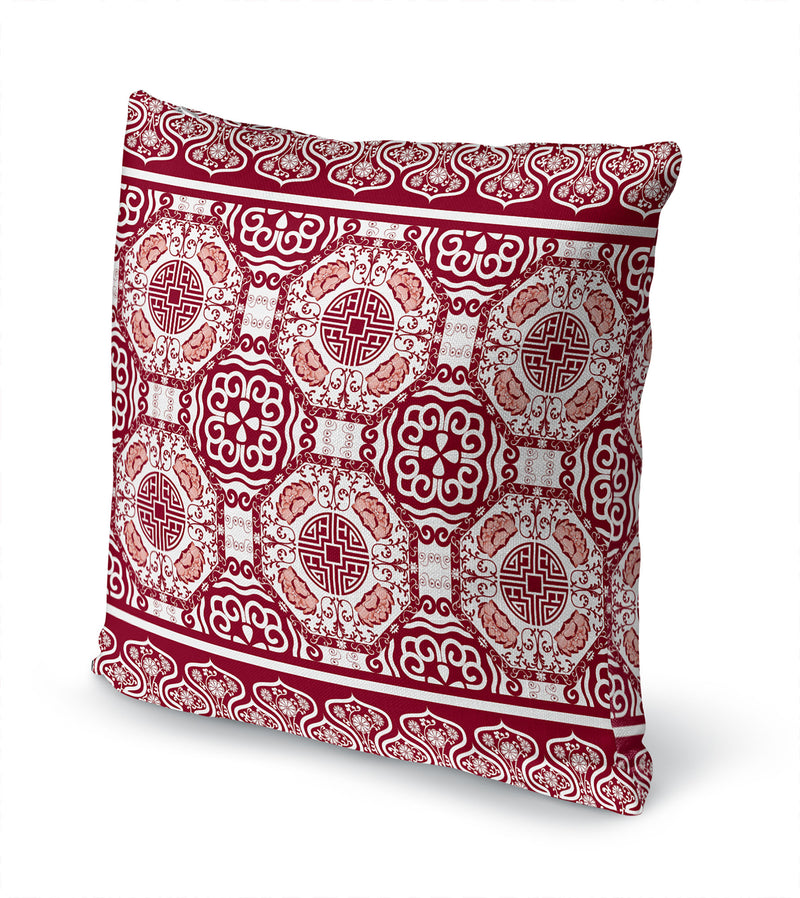 LASHA BURGUNDY Accent Pillow By Kavka Designs