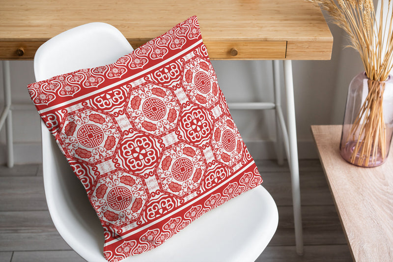 LASHA RED Accent Pillow By Kavka Designs