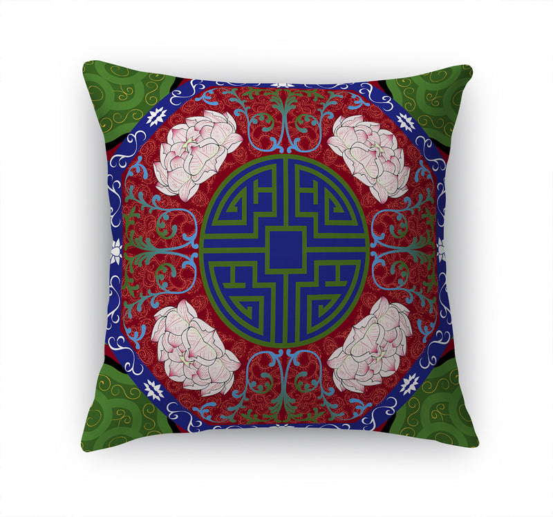 MING RED AND GREEN Accent Pillow By Kavka Designs