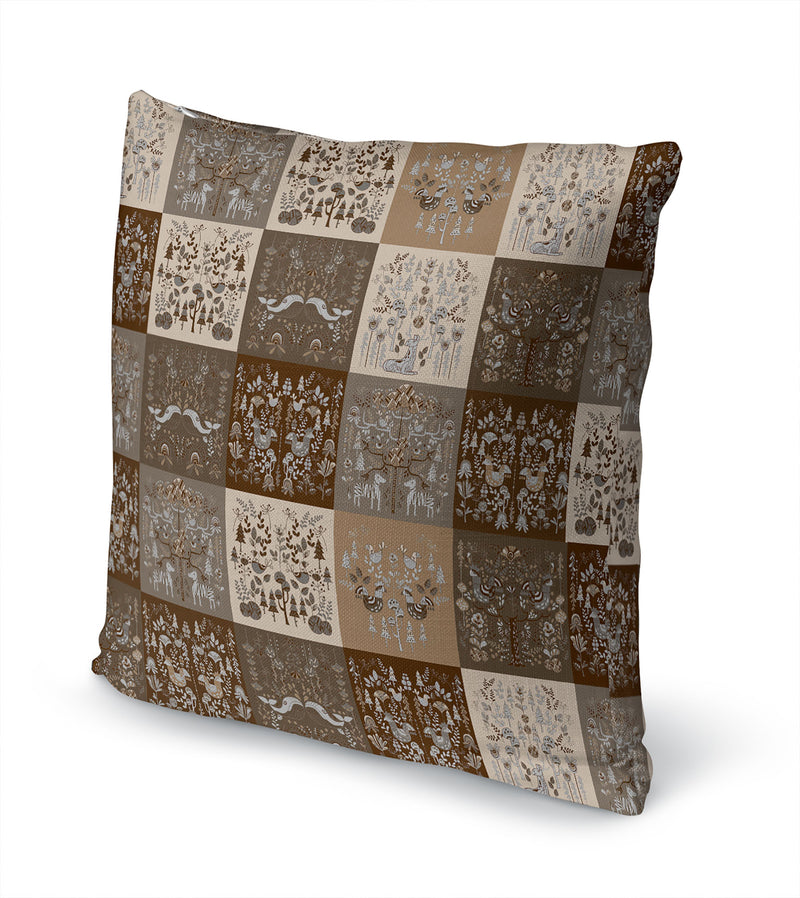 SCANDINAVIAN PATCHWORK NEUTRAL Accent Pillow By Kavka Designs