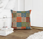 SCANDINAVIAN PATCHWORK TUSCAN TONES Accent Pillow By Kavka Designs