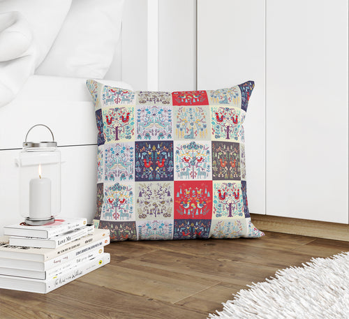 SCANDINAVIAN PATCHWORK Accent Pillow By Kavka Designs