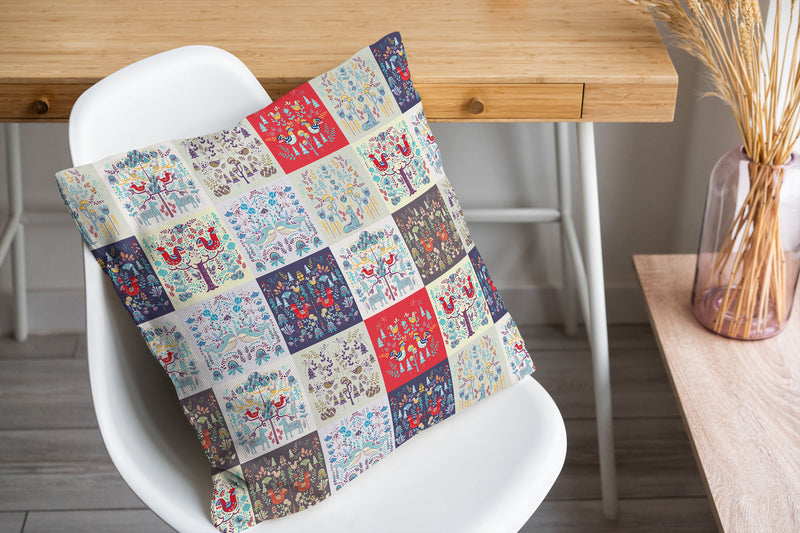 SCANDINAVIAN PATCHWORK Accent Pillow By Kavka Designs