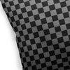 CHECKER BOARD CHARCOAL & GREY Accent Pillow By Kavka Designs