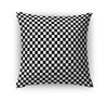 CHECKER BOARD CHARCOAL & WHITE Accent Pillow By Kavka Designs